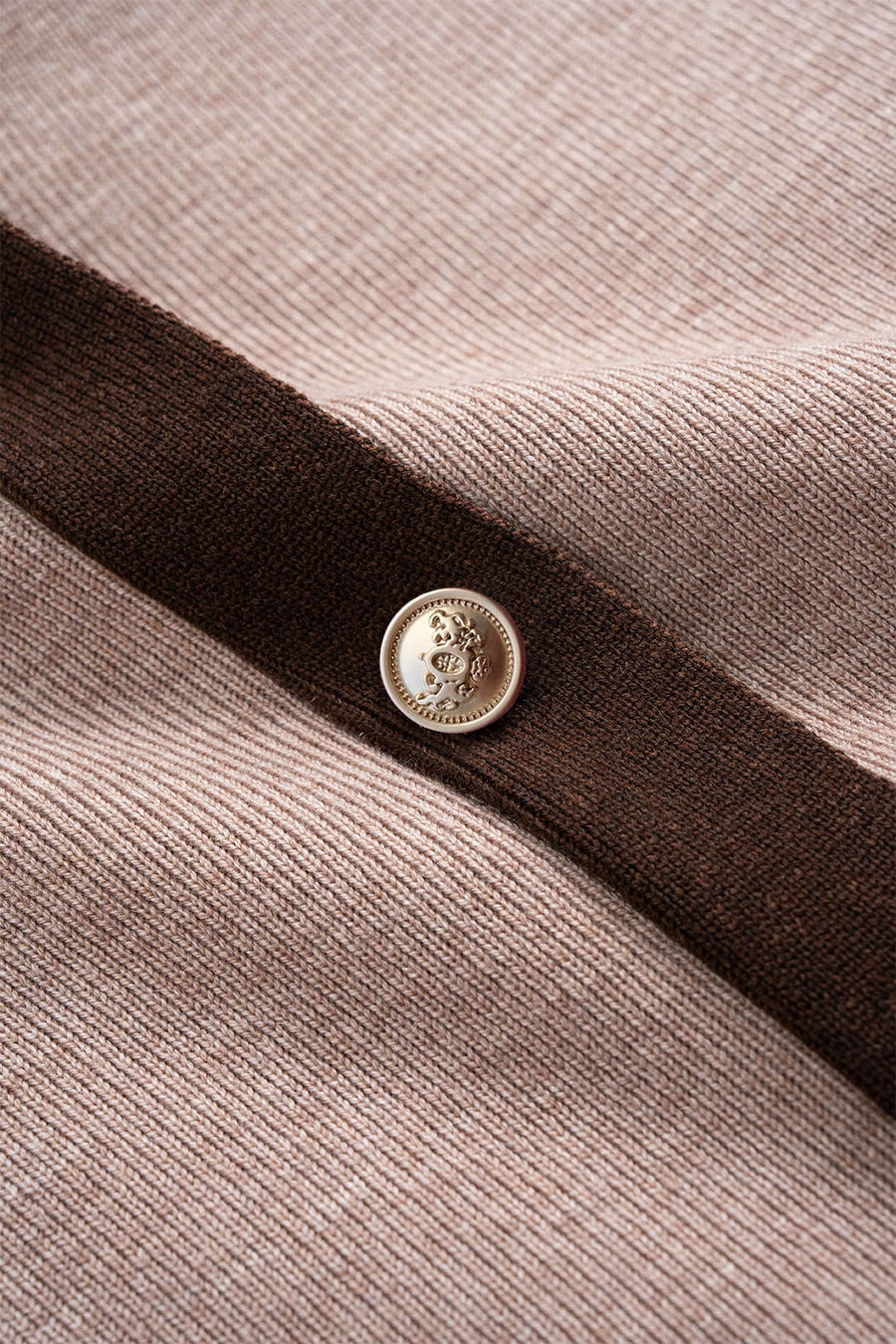 Ensemble Tricot Beige & Chocolat Élégance Décontractée