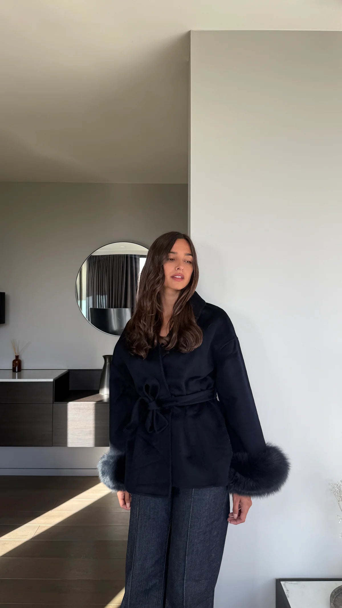 Manteau Bleu Nuit Élégance