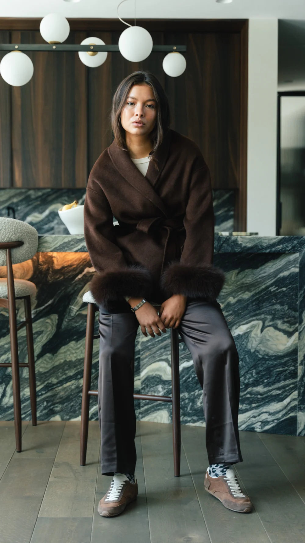 Manteau Chocolat Luxe