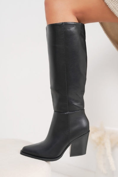 Bottes hautes noires élégantes  chics et confort au quotidien